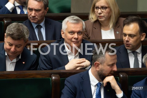  09.05.2025 WARSZAWA<br />
34. POSIEDZENIE SEJMU<br />
N/Z TOMASZ SIEMONIAK ANDRZEJ DOMANSKI<br />
FOT. ANTONI BYSZEWSKI/FOTONEWS 