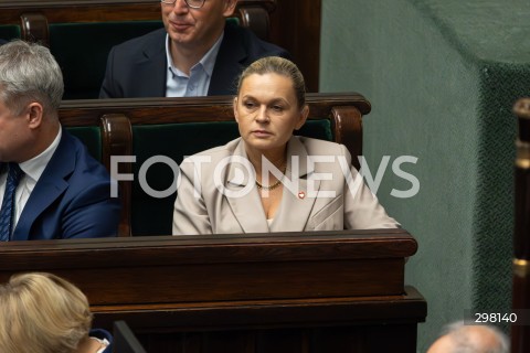  09.05.2025 WARSZAWA<br />
34. POSIEDZENIE SEJMU<br />
N/Z BARBARA NOWACKA<br />
FOT. ANTONI BYSZEWSKI/FOTONEWS 