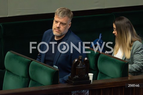  09.05.2025 WARSZAWA<br />
34. POSIEDZENIE SEJMU<br />
N/Z ADRIAN ZANDBERG<br />
FOT. ANTONI BYSZEWSKI/FOTONEWS 