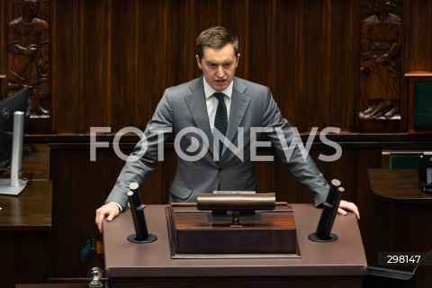  09.05.2025 WARSZAWA<br />
34. POSIEDZENIE SEJMU<br />
N/Z SEBASTIAN KALETA<br />
FOT. ANTONI BYSZEWSKI/FOTONEWS 