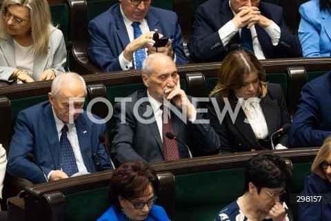  09.05.2025 WARSZAWA<br />
34. POSIEDZENIE SEJMU<br />
N/Z ANTONI MACIEREWICZ<br />
FOT. ANTONI BYSZEWSKI/FOTONEWS 