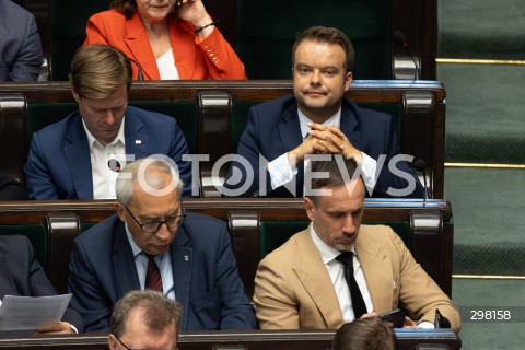  09.05.2025 WARSZAWA<br />
34. POSIEDZENIE SEJMU<br />
N/Z RAFAL BOCHENEK JANUSZ KOWALSKI<br />
FOT. ANTONI BYSZEWSKI/FOTONEWS 