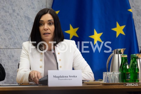  09.05.2025 WARSZAWA<br />
34. POSIEDZENIE SEJMU POSIEDZENIE KOMISJI SLEDCZEJ DS. PEGASUSA<br />
N/Z MAGDALENA SROKA<br />
FOT. ANTONI BYSZEWSKI/FOTONEWS 