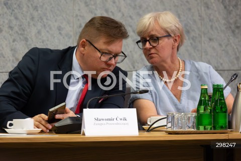  09.05.2025 WARSZAWA<br />
34. POSIEDZENIE SEJMU POSIEDZENIE KOMISJI SLEDCZEJ DS. PEGASUSA<br />
N/Z SLAWOMIR CWIK<br />
FOT. ANTONI BYSZEWSKI/FOTONEWS 