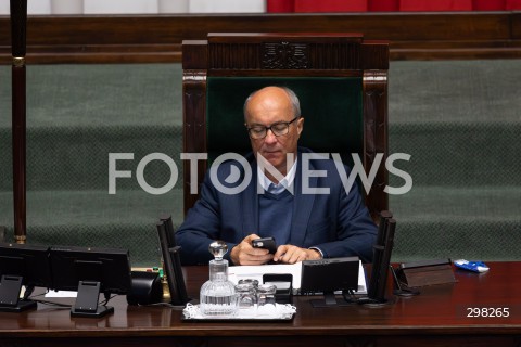  09.05.2025 WARSZAWA<br />
34. POSIEDZENIE SEJMU<br />
N/Z WLODZIMIERZ CZARZASTY<br />
FOT. ANTONI BYSZEWSKI/FOTONEWS 
