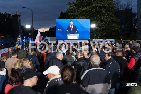  12.05.2025 WARSZAWA<br />
DEBATA WYBORCZA W TELEWIZJI POLSKIEJ<br />
N/Z WYSTAPIENIE SZYMONA HOLOWNI<br />
FOT. ANTONI BYSZEWSKI/FOTONEWS 