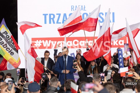  12.05.2025 WARSZAWA<br />
WIEC WYBORCZY RAFALA TRZASKOWSKIEGO PO DEBACIE W TELEWIZJI POLSKIEJ W WARSZAWIE<br />
N/Z RAFAL TRZASKOWSKI<br />
FOT. ANTONI BYSZEWSKI/FOTONEWS 