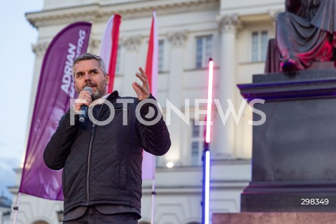  15.05.2025 WARSZAWA<br />
WIEC PRZEDWYBORCZY KANDYDATA NA PREZYDENTA RP ADRIANA ZANDBERGA W WARSZAWIE<br />
N/Z MACIEJ KONIECZNY<br />
FOT. ANTONI BYSZEWSKI/FOTONEWS 