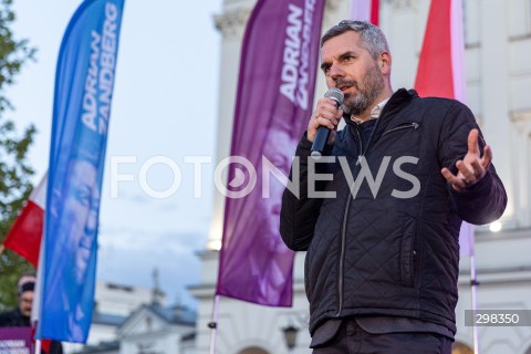  15.05.2025 WARSZAWA<br />
WIEC PRZEDWYBORCZY KANDYDATA NA PREZYDENTA RP ADRIANA ZANDBERGA W WARSZAWIE<br />
N/Z MACIEJ KONIECZNY<br />
FOT. ANTONI BYSZEWSKI/FOTONEWS 