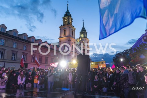  15.05.2025 WARSZAWA<br />
WIEC PRZEDWYBORCZY KANDYDATA NA PREZYDENTA RP ADRIANA ZANDBERGA W WARSZAWIE<br />
FOT. ANTONI BYSZEWSKI/FOTONEWS 