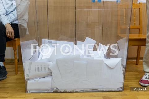  18.05.2025 WARSZAWA<br />
WYBORY PREZYDENCKIE 2025 W WARSZAWIE<br />
N/Z URNA WYBORCZA<br />
FOT. ANTONI BYSZEWSKI/FOTONEWS 