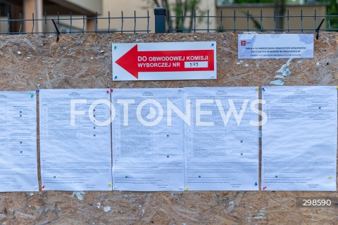  18.05.2025 WARSZAWA<br />
WYBORY PREZYDENCKIE 2025 W WARSZAWIE<br />
N/Z ZNAK KOMISJA WYBORCZA<br />
FOT. ANTONI BYSZEWSKI/FOTONEWS 