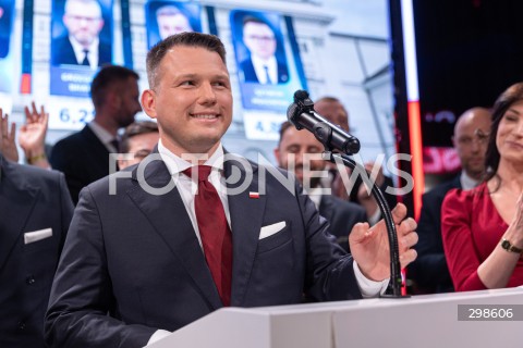  18.05.2025 WARSZAWA<br />
WYBORY PREZYDENCKIE 2025<br />
WIECZOR WYBORCZY SLAWOMIRA MENTZENA<br />
N/Z SLAWOMIR MENTZEN<br />
FOT. ANTONI BYSZEWSKI/FOTONEWS 