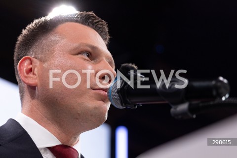  18.05.2025 WARSZAWA<br />
WYBORY PREZYDENCKIE 2025<br />
WIECZOR WYBORCZY SLAWOMIRA MENTZENA<br />
N/Z SLAWOMIR MENTZEN<br />
FOT. ANTONI BYSZEWSKI/FOTONEWS 