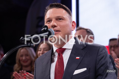  18.05.2025 WARSZAWA<br />
WYBORY PREZYDENCKIE 2025<br />
WIECZOR WYBORCZY SLAWOMIRA MENTZENA<br />
N/Z SLAWOMIR MENTZEN<br />
FOT. ANTONI BYSZEWSKI/FOTONEWS 