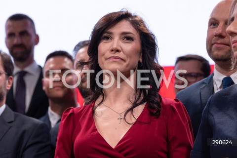  18.05.2025 WARSZAWA<br />
WYBORY PREZYDENCKIE 2025<br />
WIECZOR WYBORCZY SLAWOMIRA MENTZENA<br />
N/Z EWA ZAJACZKOWSKA HERNIK<br />
FOT. ANTONI BYSZEWSKI/FOTONEWS 