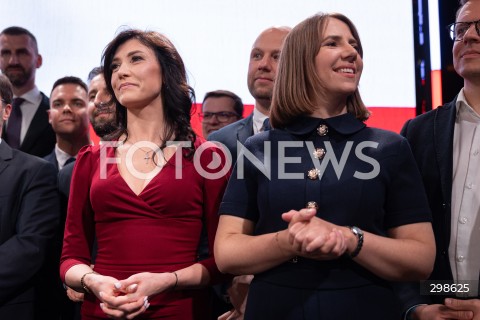  18.05.2025 WARSZAWA<br />
WYBORY PREZYDENCKIE 2025<br />
WIECZOR WYBORCZY SLAWOMIRA MENTZENA<br />
N/Z EWA ZAJACZKOWSKA HERNIK ANNA BRYLKA<br />
FOT. ANTONI BYSZEWSKI/FOTONEWS 