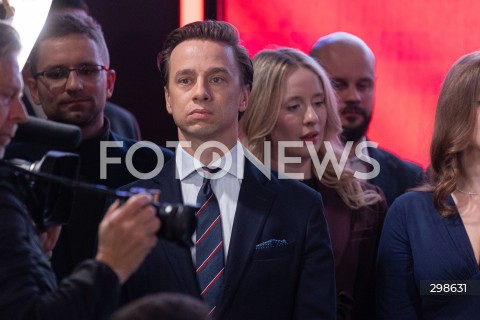  18.05.2025 WARSZAWA<br />
WYBORY PREZYDENCKIE 2025<br />
WIECZOR WYBORCZY SLAWOMIRA MENTZENA<br />
N/Z KRZYSZTOF BOSAK<br />
FOT. ANTONI BYSZEWSKI/FOTONEWS 