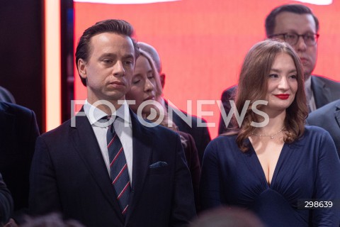  18.05.2025 WARSZAWA<br />
WYBORY PREZYDENCKIE 2025<br />
WIECZOR WYBORCZY SLAWOMIRA MENTZENA<br />
N/Z KRZYSZTOF BOSAK<br />
FOT. ANTONI BYSZEWSKI/FOTONEWS 