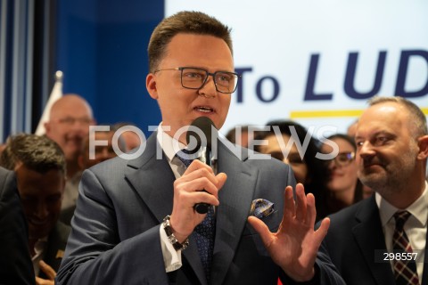  18.05.2025 WARSZAWA<br />
WYBORY PREZYDENCKIE 2025<br />
WIECZOR WYBORCZY SZYMONA HOLOWNI<br />
N/Z SZYMON HOLOWNIA<br />
FOT. MARCIN BANASZKIEWICZ/FOTONEWS  