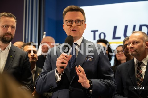  18.05.2025 WARSZAWA<br />
WYBORY PREZYDENCKIE 2025<br />
WIECZOR WYBORCZY SZYMONA HOLOWNI<br />
N/Z SZYMON HOLOWNIA<br />
FOT. MARCIN BANASZKIEWICZ/FOTONEWS  