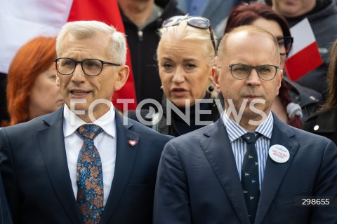  19.05.2025 WARSZAWA<br />
KONFERENCJA PRASOWA RAFALA TRZASKOWSKIEGO<br />
N/Z KRZYSZTOF KWIATKOWSKI MICHAL SZCZERBA<br />
FOT. MARCIN BANASZKIEWICZ/FOTONEWS  