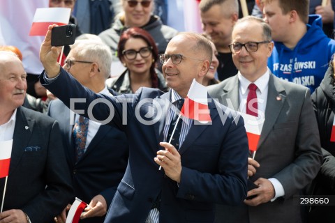  19.05.2025 WARSZAWA<br />
KONFERENCJA PRASOWA RAFALA TRZASKOWSKIEGO<br />
N/Z MICHAL SZCZERBA<br />
FOT. MARCIN BANASZKIEWICZ/FOTONEWS  