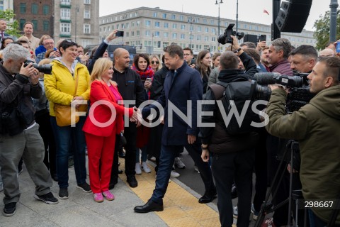  19.05.2025 WARSZAWA<br />
KONFERENCJA PRASOWA RAFALA TRZASKOWSKIEGO<br />
N/Z RAFAL TRZASKOWSKI DOROTA LOBODA<br />
FOT. MARCIN BANASZKIEWICZ/FOTONEWS  