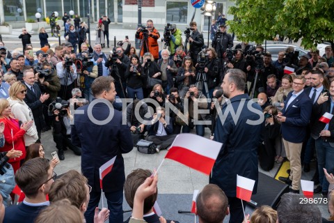  19.05.2025 WARSZAWA<br />
KONFERENCJA PRASOWA RAFALA TRZASKOWSKIEGO<br />
N/Z WLADYSLAW KOSINIAK KAMYSZ RAFAL TRZASKOWSKI<br />
FOT. MARCIN BANASZKIEWICZ/FOTONEWS  