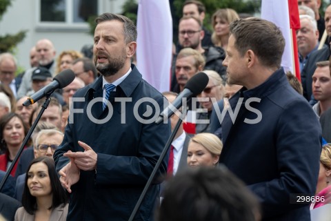  19.05.2025 WARSZAWA<br />
KONFERENCJA PRASOWA RAFALA TRZASKOWSKIEGO<br />
N/Z WLADYSLAW KOSINIAK KAMYSZ RAFAL TRZASKOWSKI<br />
FOT. MARCIN BANASZKIEWICZ/FOTONEWS  