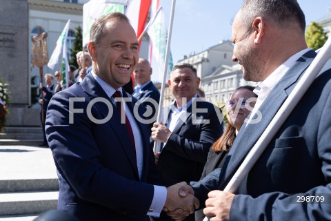  20.05.2025 WARSZAWA<br />
KONFERENCJA PRASOWA KANDYDATA NA PREZYDENTA RP KAROLA NAWROCKIEGO W WARSZAWIE<br />
N/Z KAROL NAWROCKI<br />
FOT. ANTONI BYSZEWSKI/FOTONEWS 