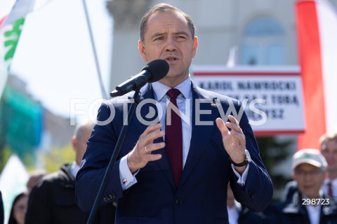  20.05.2025 WARSZAWA<br />
KONFERENCJA PRASOWA KANDYDATA NA PREZYDENTA RP KAROLA NAWROCKIEGO W WARSZAWIE<br />
N/Z KAROL NAWROCKI<br />
FOT. ANTONI BYSZEWSKI/FOTONEWS 