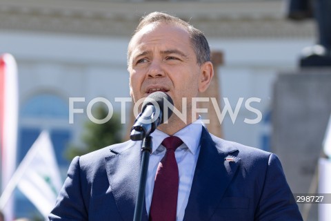  20.05.2025 WARSZAWA<br />
KONFERENCJA PRASOWA KANDYDATA NA PREZYDENTA RP KAROLA NAWROCKIEGO W WARSZAWIE<br />
N/Z KAROL NAWROCKI<br />
FOT. ANTONI BYSZEWSKI/FOTONEWS 