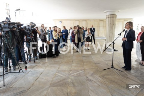  20.05.2025 WARSZAWA<br />
POSIEDZENIE SEJMU W WARSZAWIE<br />
KONFERENCJA PRASOWA MAGDALENY BIEJAT<br />
N/Z MAGDALENA BIEJAT<br />
FOT. ANTONI BYSZEWSKI/FOTONEWS 