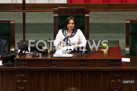  20.05.2025 WARSZAWA<br />
POSIEDZENIE SEJMU W WARSZAWIE<br />
N/Z MONIKA WIELICHOWSKA<br />
FOT. ANTONI BYSZEWSKI/FOTONEWS 
