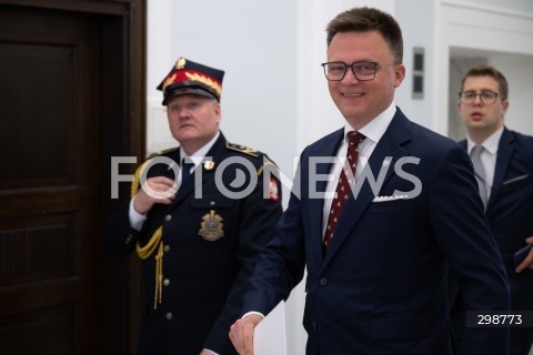  20.05.2025 WARSZAWA<br />
POSIEDZENIE SEJMU RP<br />
N/Z MARSZALEK SZYMON HOLOWNIA<br />
FOT. MARCIN BANASZKIEWICZ/FOTONEWS  