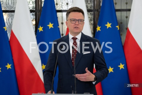  20.05.2025 WARSZAWA<br />
POSIEDZENIE SEJMU RP<br />
N/Z MARSZALEK SZYMON HOLOWNIA<br />
FOT. MARCIN BANASZKIEWICZ/FOTONEWS  