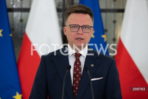  20.05.2025 WARSZAWA<br />
POSIEDZENIE SEJMU RP<br />
N/Z MARSZALEK SZYMON HOLOWNIA<br />
FOT. MARCIN BANASZKIEWICZ/FOTONEWS  