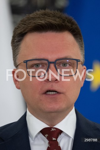  20.05.2025 WARSZAWA<br />
POSIEDZENIE SEJMU RP<br />
N/Z MARSZALEK SZYMON HOLOWNIA<br />
FOT. MARCIN BANASZKIEWICZ/FOTONEWS  