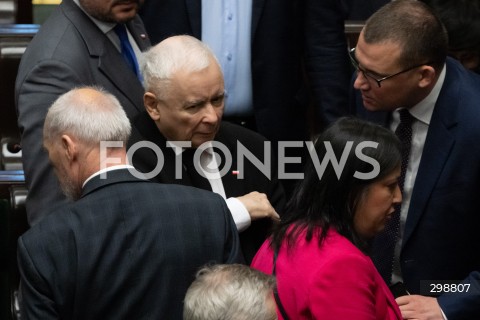  20.05.2025 WARSZAWA<br />
POSIEDZENIE SEJMU RP<br />
N/Z JAROSLAW KACZYNSKI PAWEL SZEFERNAKER<br />
FOT. MARCIN BANASZKIEWICZ/FOTONEWS  