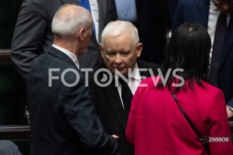  20.05.2025 WARSZAWA<br />
POSIEDZENIE SEJMU RP<br />
N/Z JAROSLAW KACZYNSKI ANTONI MACIEREWICZ<br />
FOT. MARCIN BANASZKIEWICZ/FOTONEWS  