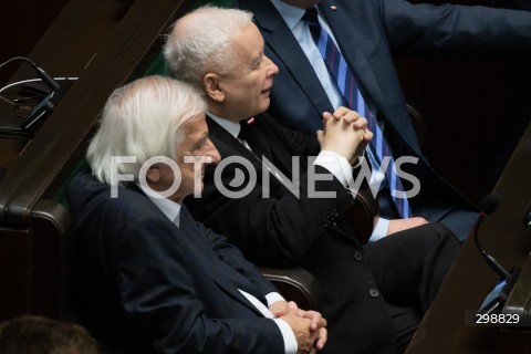  20.05.2025 WARSZAWA<br />
POSIEDZENIE SEJMU RP<br />
N/Z RYSZARD TERLECKI JAROSLAW KACZYNSKI<br />
FOT. MARCIN BANASZKIEWICZ/FOTONEWS  