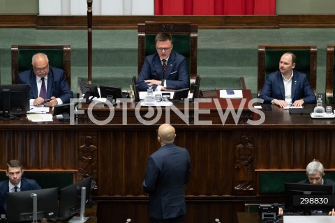  20.05.2025 WARSZAWA<br />
POSIEDZENIE SEJMU RP<br />
N/Z SZYMON HOLOWNIA DARIUSZ MATECKI<br />
FOT. MARCIN BANASZKIEWICZ/FOTONEWS  