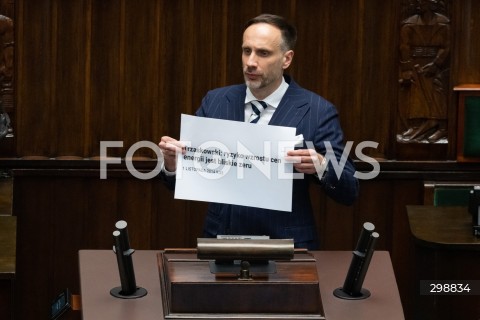  20.05.2025 WARSZAWA<br />
POSIEDZENIE SEJMU RP<br />
N/Z JANUSZ KOWALSKI<br />
FOT. MARCIN BANASZKIEWICZ/FOTONEWS  