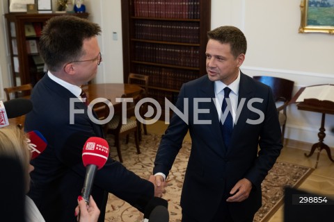  20.05.2025 WARSZAWA<br />
POSIEDZENIE SEJMU RP<br />
N/Z SZYMON HOLOWNIA RAFAL TRZASKOWSKI<br />
FOT. MARCIN BANASZKIEWICZ/FOTONEWS  