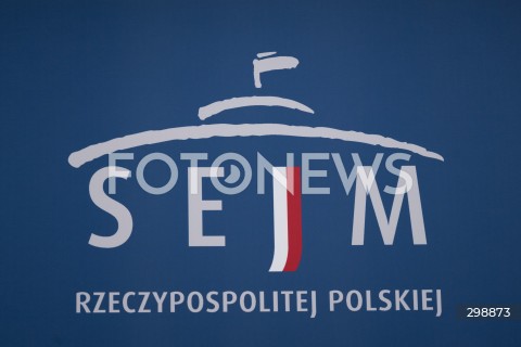  20.05.2025 WARSZAWA<br />
POSIEDZENIE SEJMU RP<br />
N/Z SEJM RP LOGO<br />
FOT. MARCIN BANASZKIEWICZ/FOTONEWS  