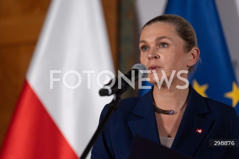  21.05.2025 WARSZAWA<br />
KONFERENCJA PRASOWA KIEROWNICTWA MINISTERSTWA EDUKACJI NARODOWEJ<br />
N/Z BARBARA NOWACKA<br />
FOT. ANTONI BYSZEWSKI/FOTONEWS 