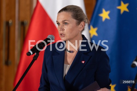  21.05.2025 WARSZAWA<br />
KONFERENCJA PRASOWA KIEROWNICTWA MINISTERSTWA EDUKACJI NARODOWEJ<br />
N/Z BARBARA NOWACKA<br />
FOT. ANTONI BYSZEWSKI/FOTONEWS 