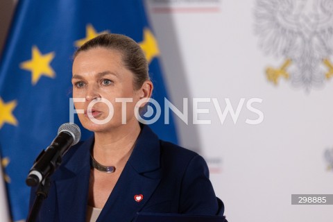  21.05.2025 WARSZAWA<br />
KONFERENCJA PRASOWA KIEROWNICTWA MINISTERSTWA EDUKACJI NARODOWEJ<br />
N/Z BARBARA NOWACKA<br />
FOT. ANTONI BYSZEWSKI/FOTONEWS 