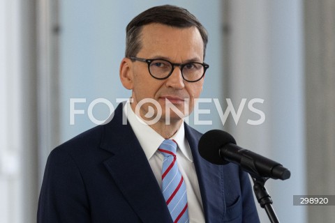  21.05.2025 WARSZAWA<br />
POSIEDZENIE SEJMU W WARSZAWIE<br />
KONFERENCJA PRASOWA POSLOW PIS<br />
N/Z MATEUSZ MORAWIECKI<br />
FOT. ANTONI BYSZEWSKI/FOTONEWS 